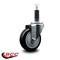 Service Caster 4'' Black Poly Wheel Swivel 1'' Expanding Stem Caster SCC-EX20S414-PPUB-BLK-1 - alternate 4